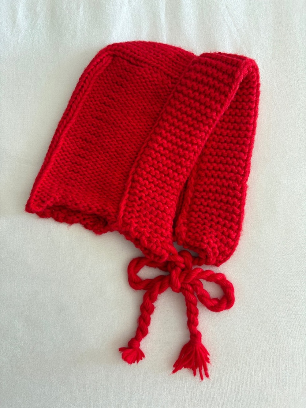Knit bonnet/hood